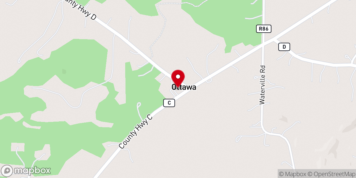 Map showing location of First Presbyterian Church of Ottawa