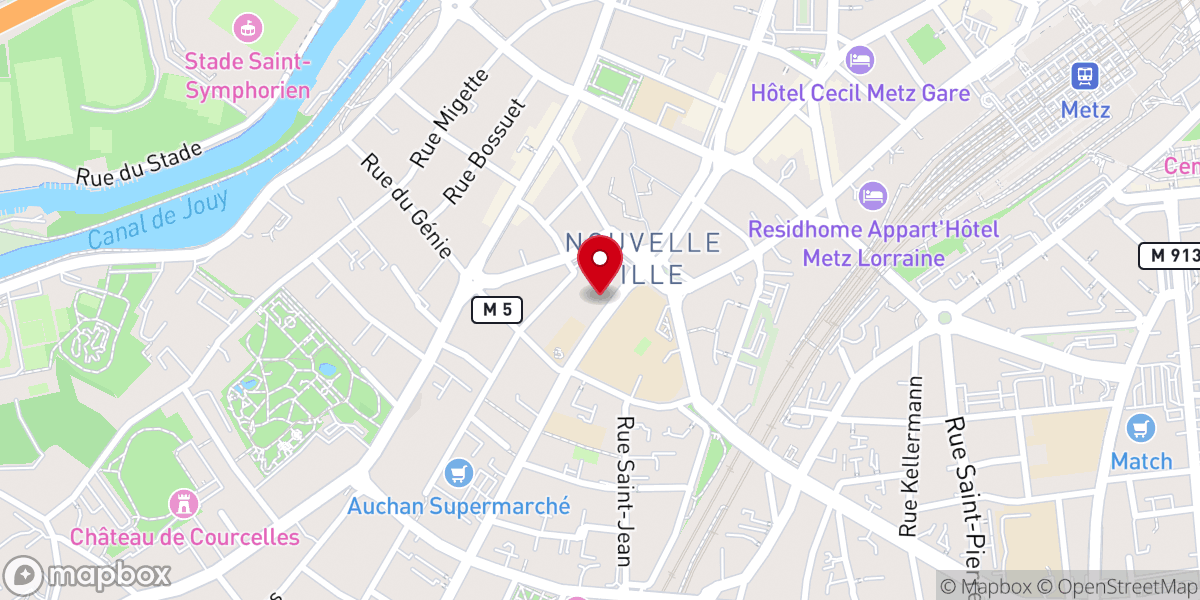 Map showing location of Église Sainte-Thérèse-de-l'Enfant-Jésus