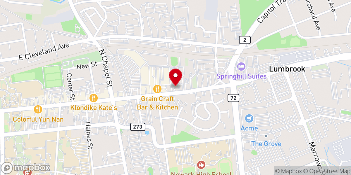 Map showing location of New Ark United Church of Christ