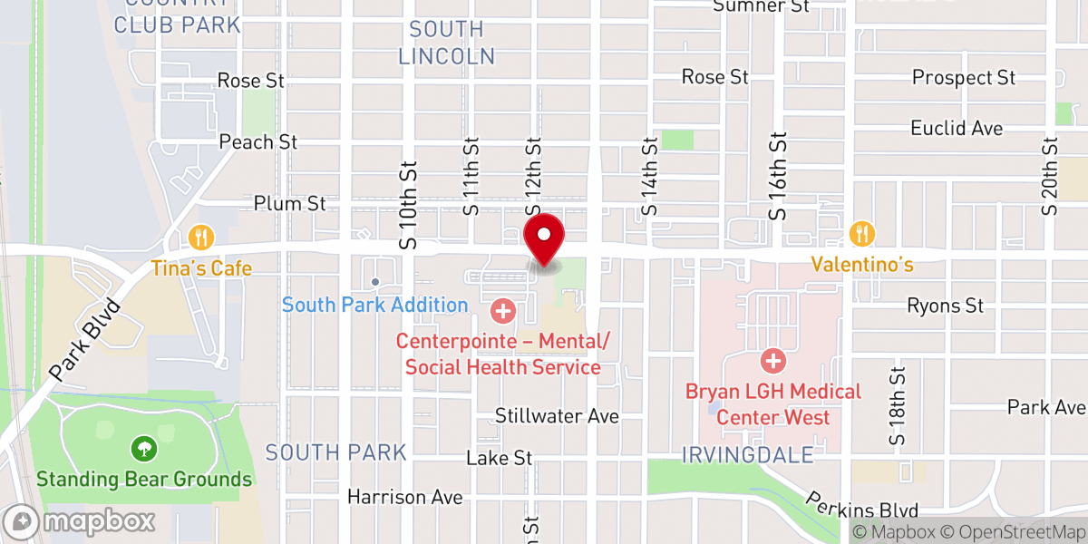 Map showing location of Saint Francis of Assisi Catholic Church, Lincoln