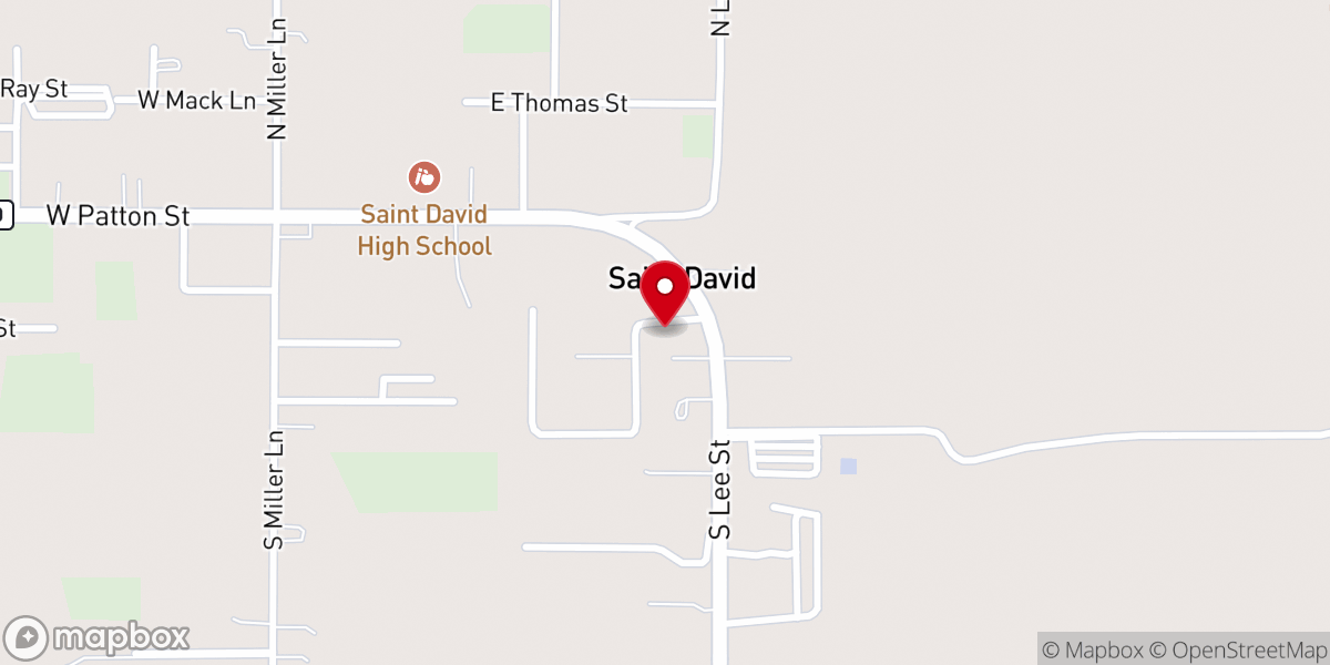 Map showing location of Saint David Distribution Community Food Bank of Southern Arizona - Food Distribution Center