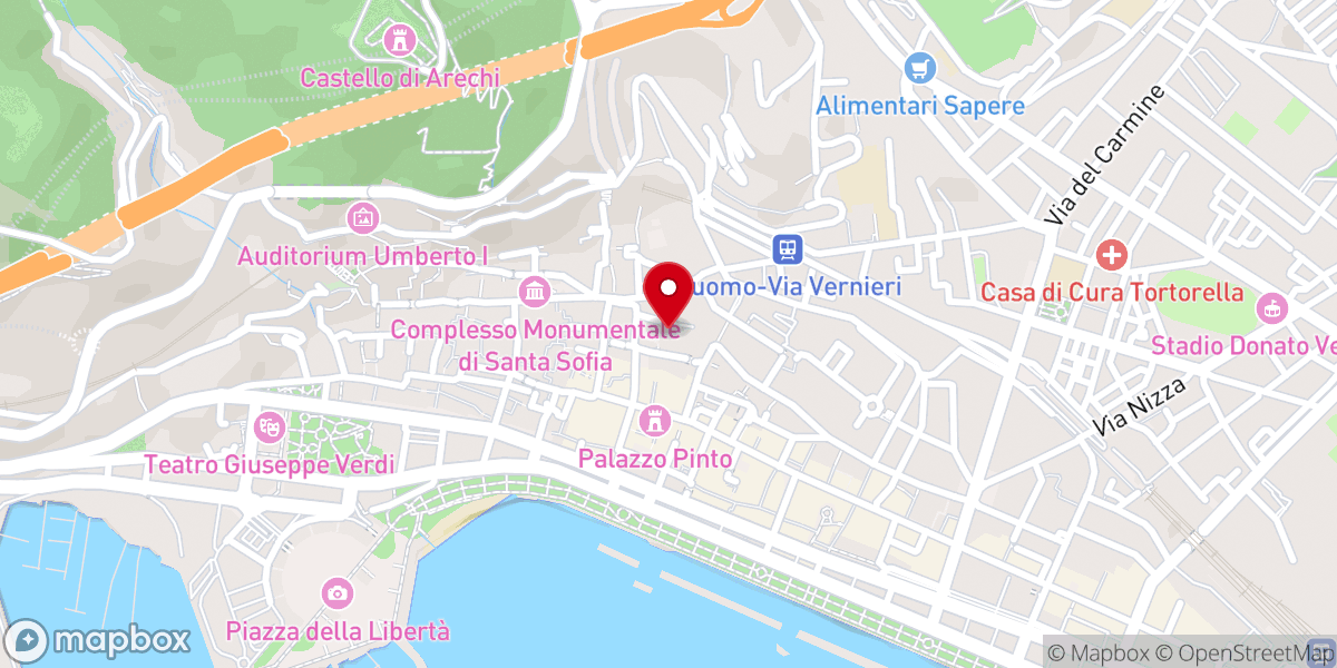 Map showing location of Duomo di Santa Maria degli Angeli, San Matteo e San Gregorio VII