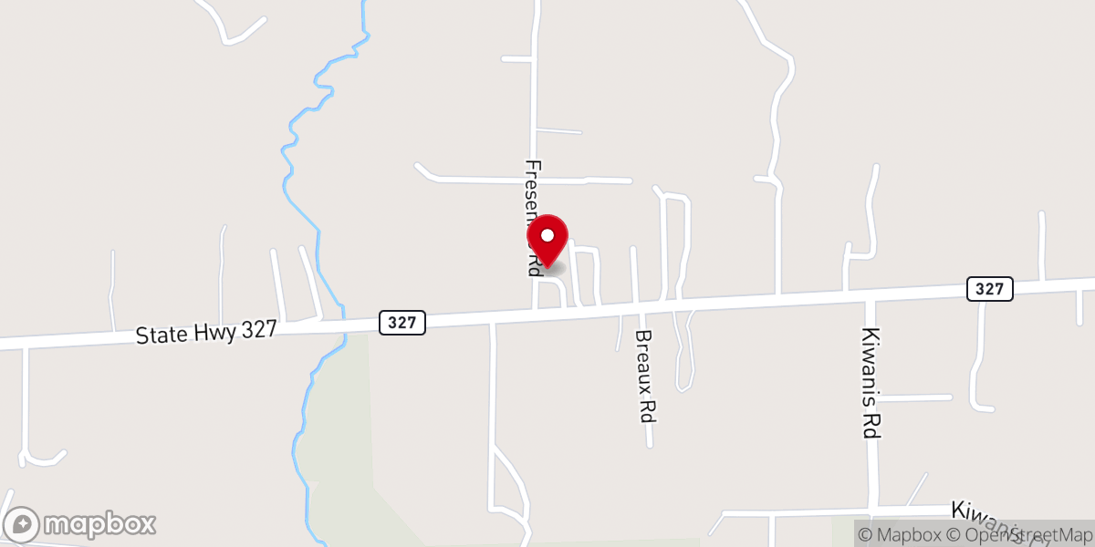 Map showing location of Faith Temple - Silsbee