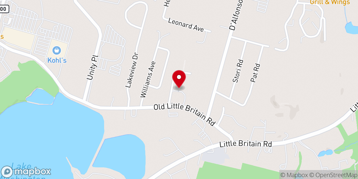Map showing location of Moulton Memorial Baptist Church