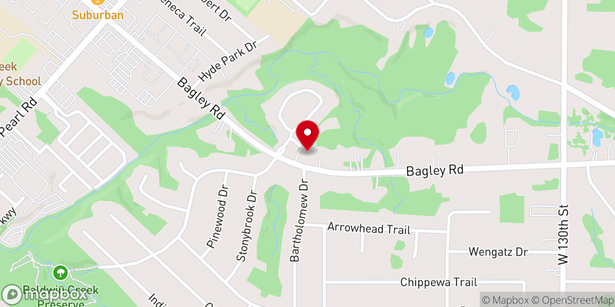 Map showing location of Trinity Church - Middleburg Heights
