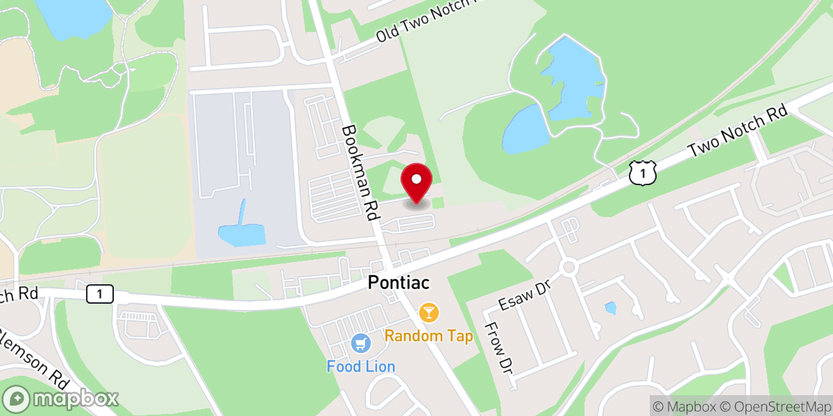 Map showing location of Skateland Fun Center