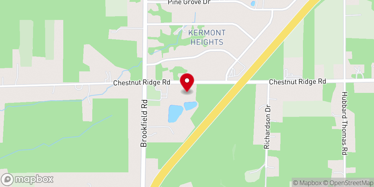 Map showing location of Corner House Christian Church