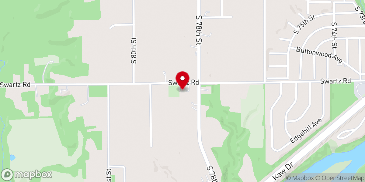 Map showing location of Grinter Chapel