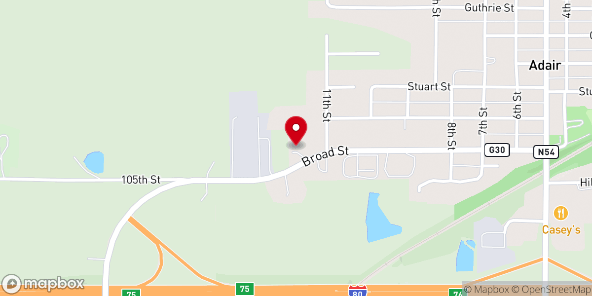 Map showing location of Good Shepherd Lutheran Church