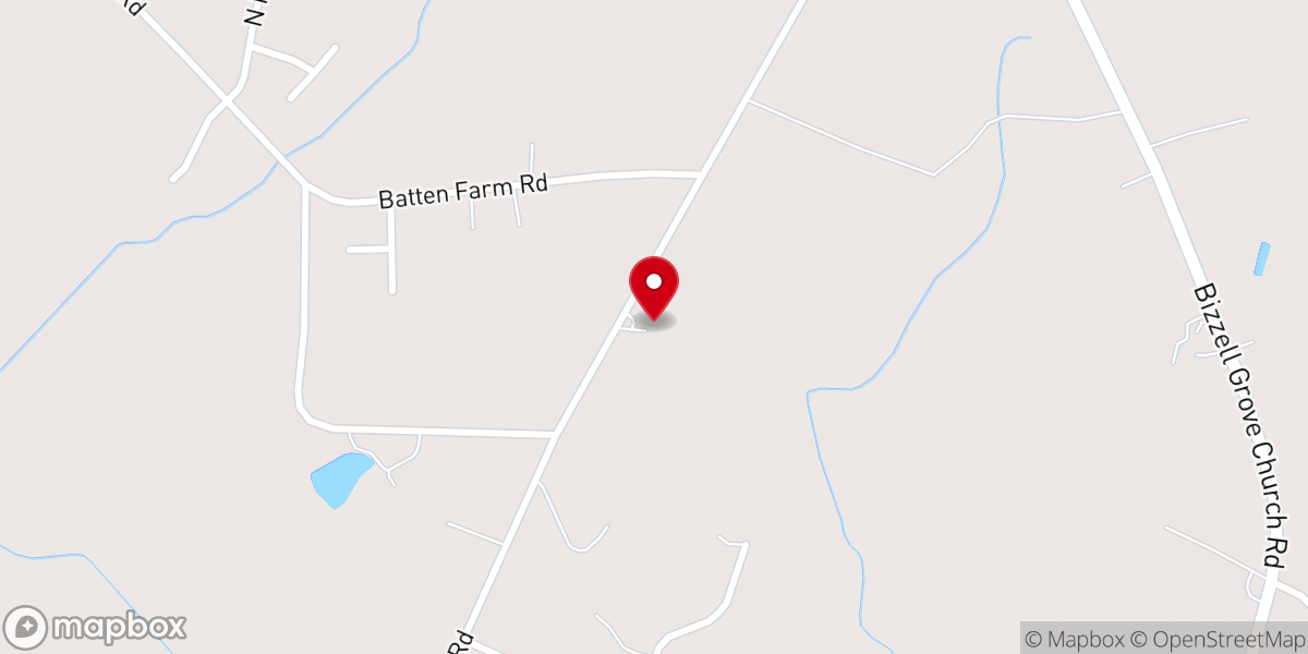 Map showing location of Parrish Memorial Church