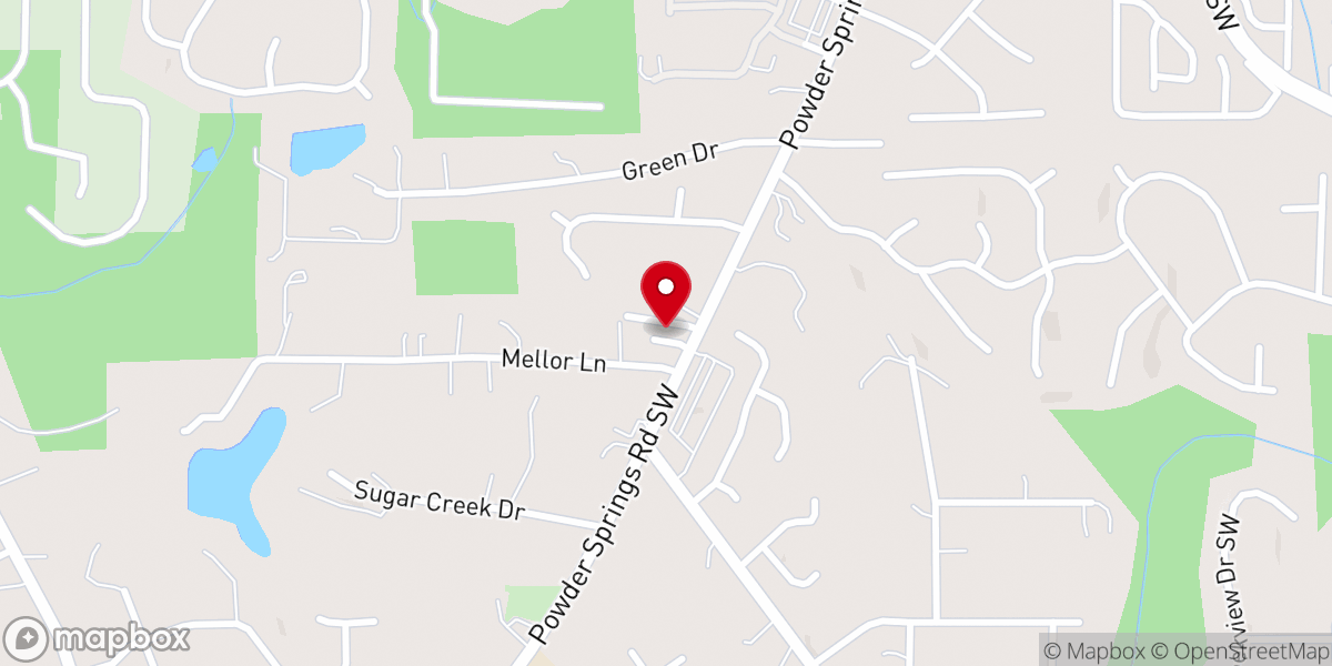 Map showing location of Bethlehem Baptist Church