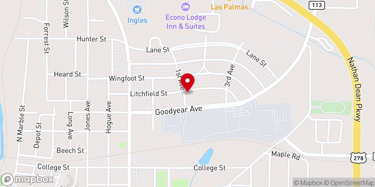 Map showing location of Glow tech
