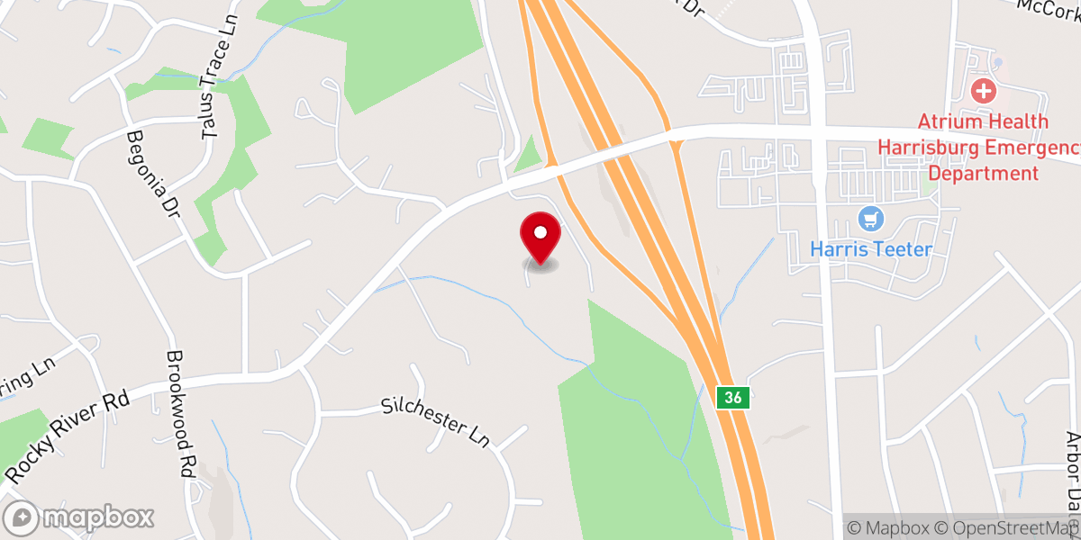 Map showing location of Grace Crossing