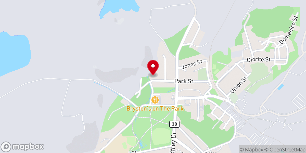 Map showing location of Copper Cliff United Church