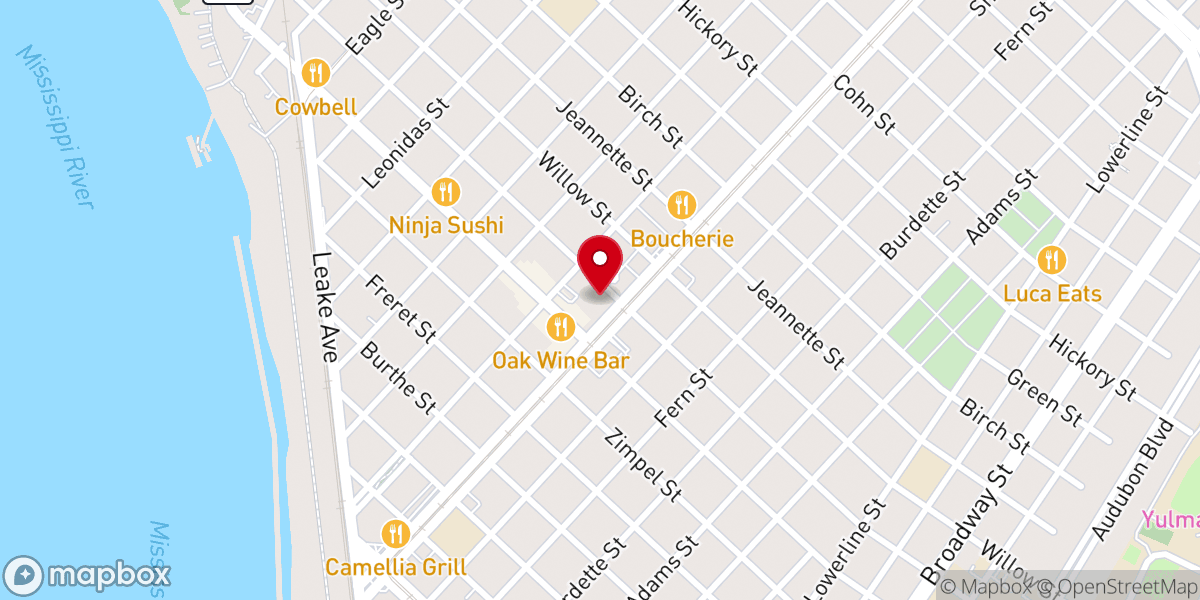Map showing location of Mater Dolorosa Catholic Church