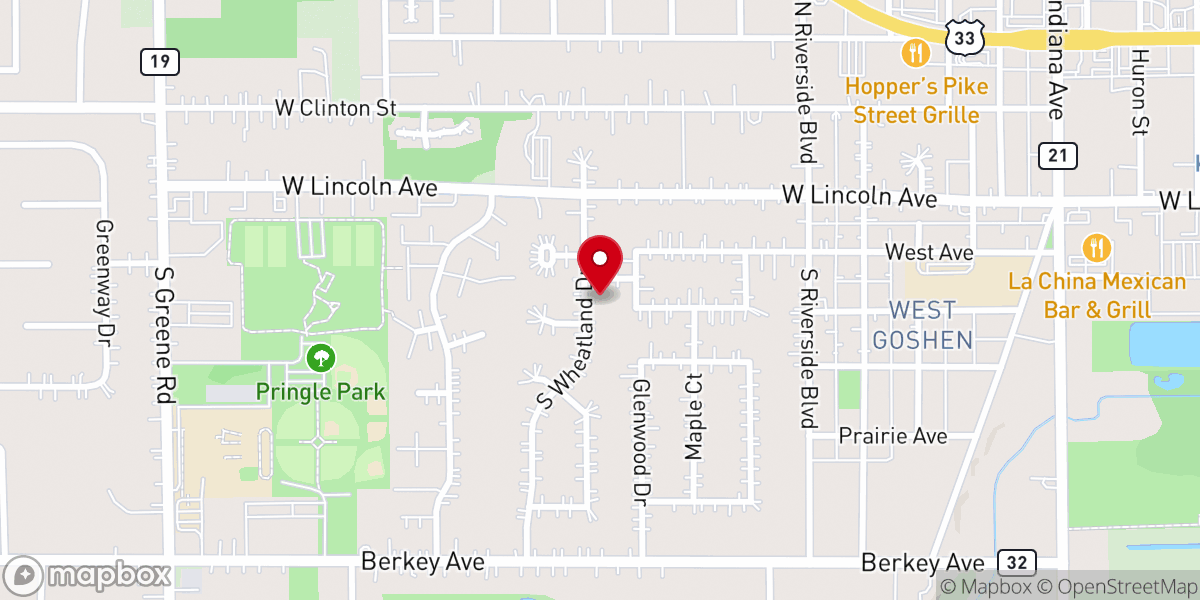 Map showing location of Christian Resource Group