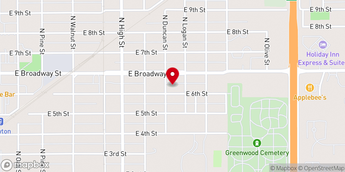 Map showing location of St Luke Evangelical Church