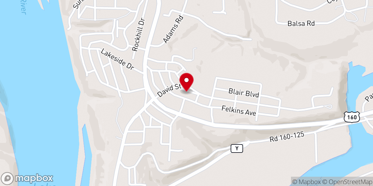 Map showing location of Community Presbyterian Church