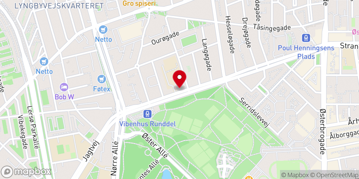Map showing location of Sankt Augustins Kirke