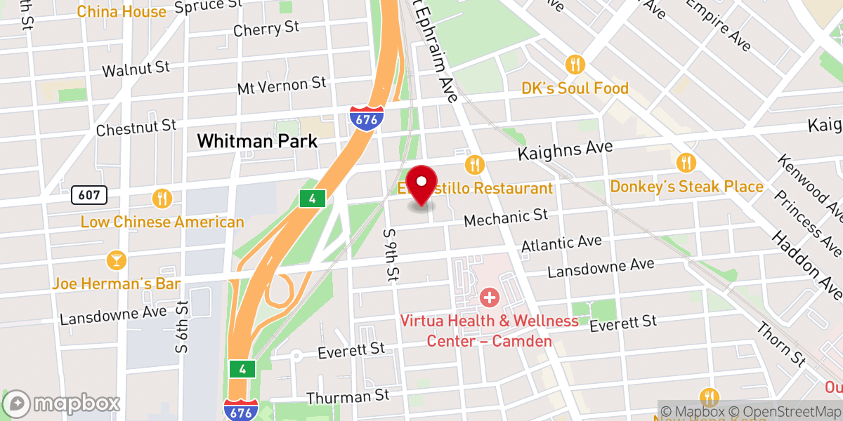 Map showing location of New Covenant Fellowship Church