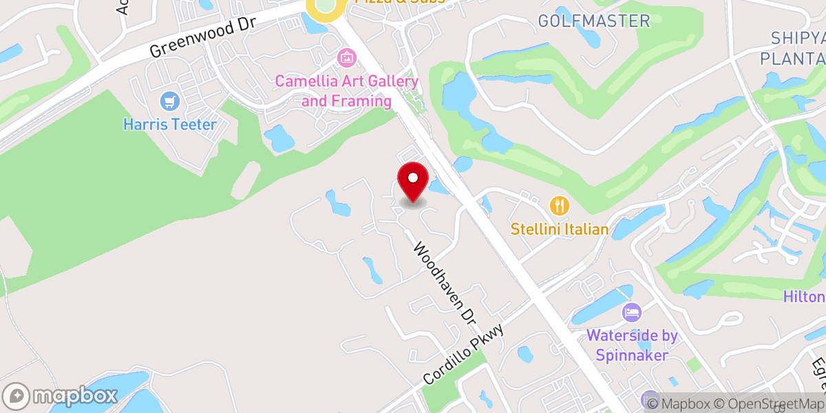 Map showing location of Holy Family Catholic Church, Hilton Head Island, SC