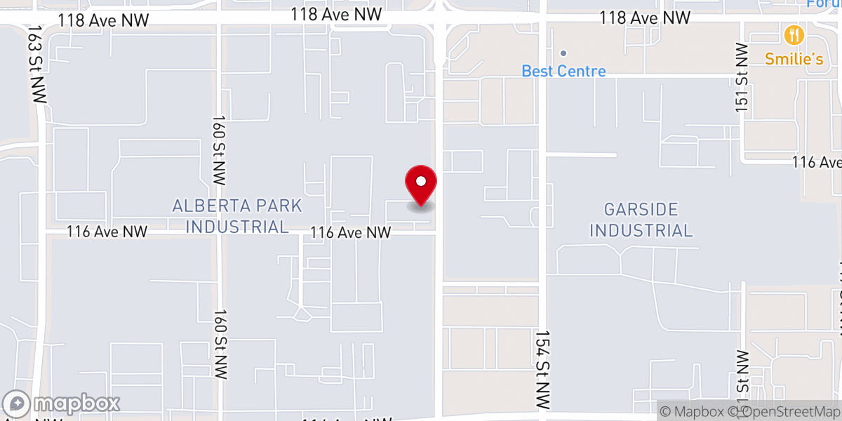 Map showing location of True Life Baptist Church
