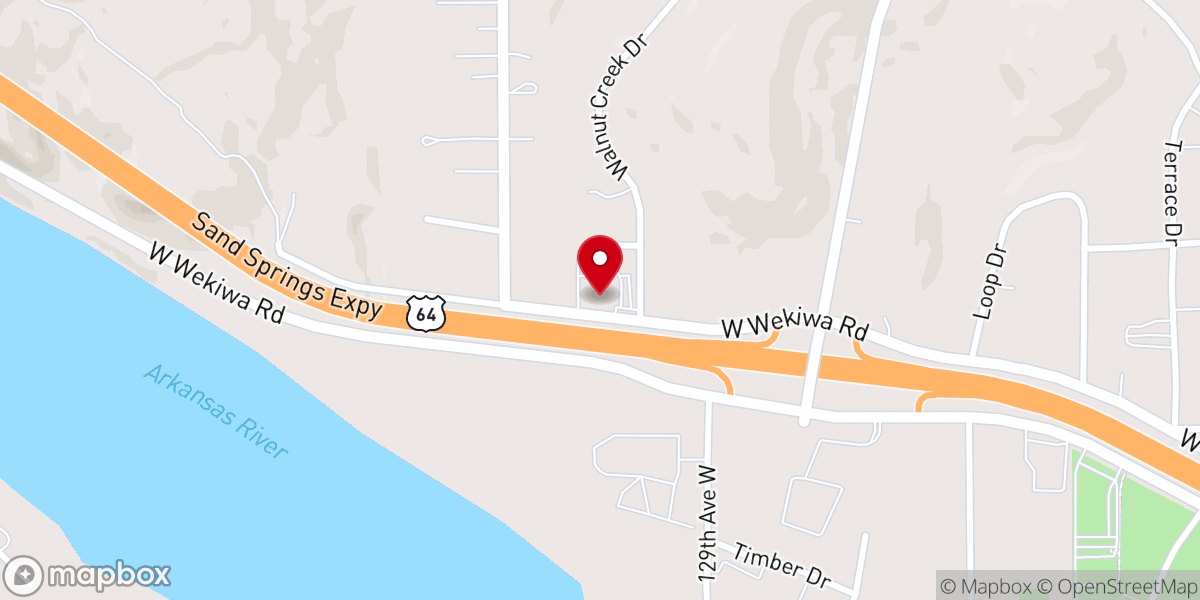 Map showing location of Harvest Church