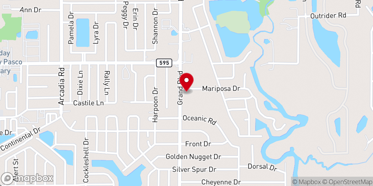 Map showing location of Faith City Florida