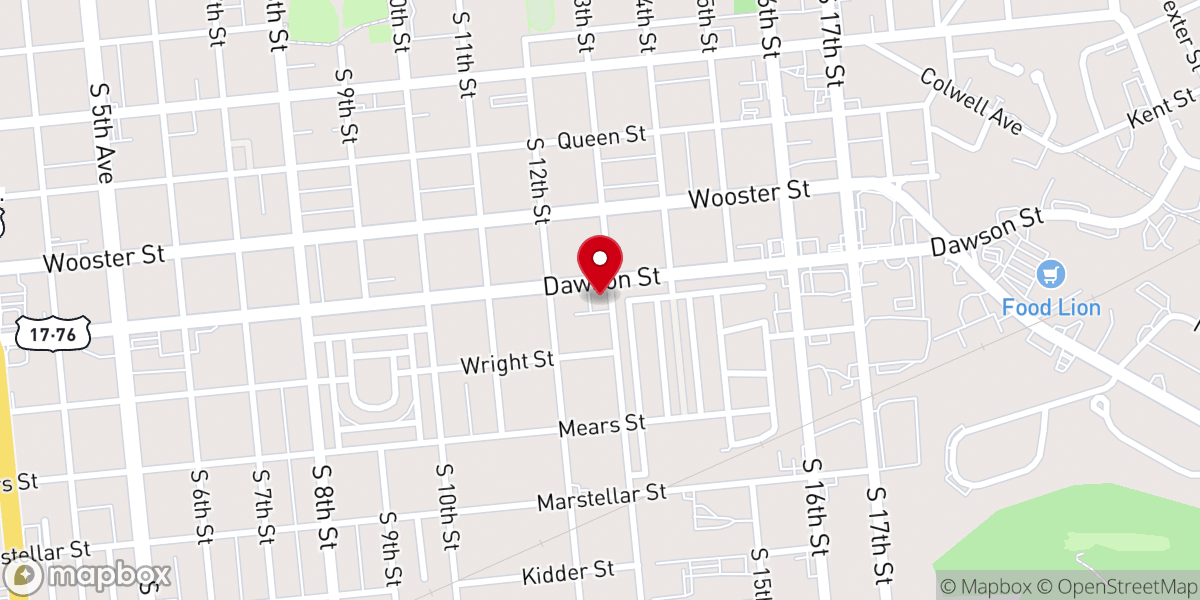 Map showing location of The United House of Prayer for All People