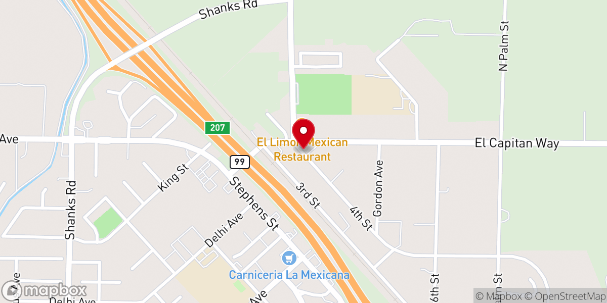 Map showing location of Delhi Presbyterian Church - Food Distribution Center