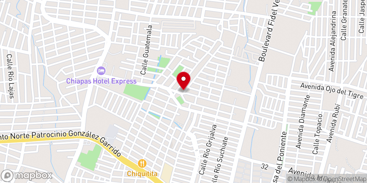 Map showing location of Iglesia Bautista Agua Viva / Club Bíblico SKP