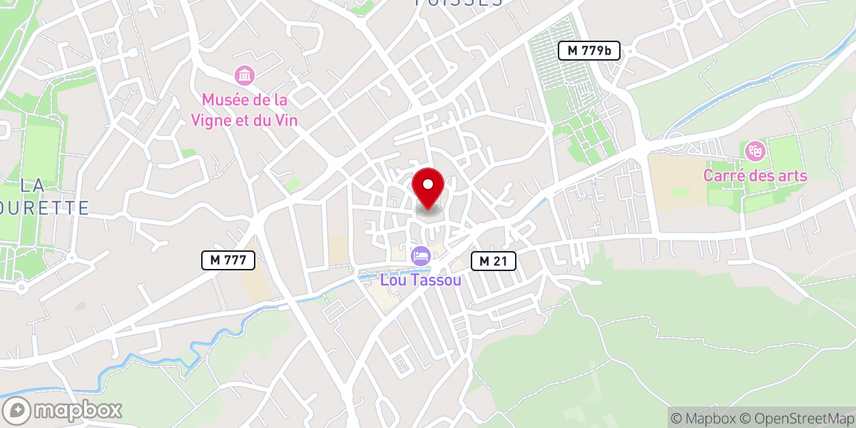 Map showing location of Eglise Saint-Martin d'Aubière