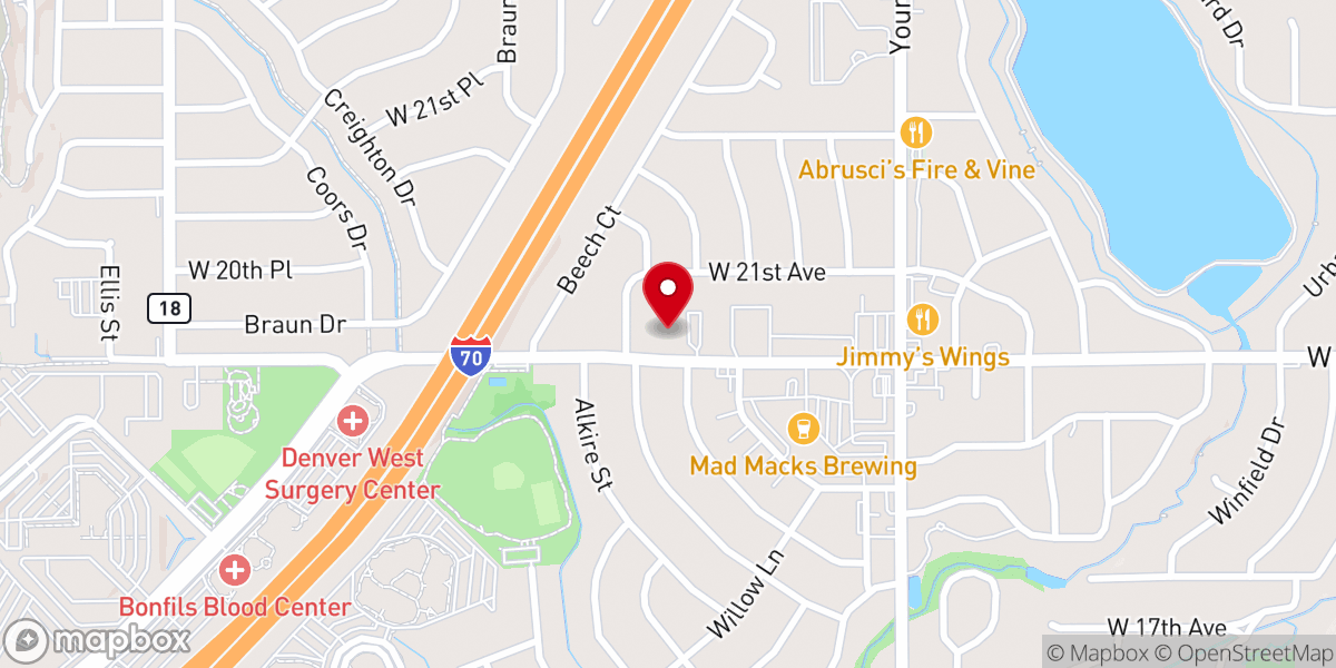 Map showing location of St Luke's Lutheran Church