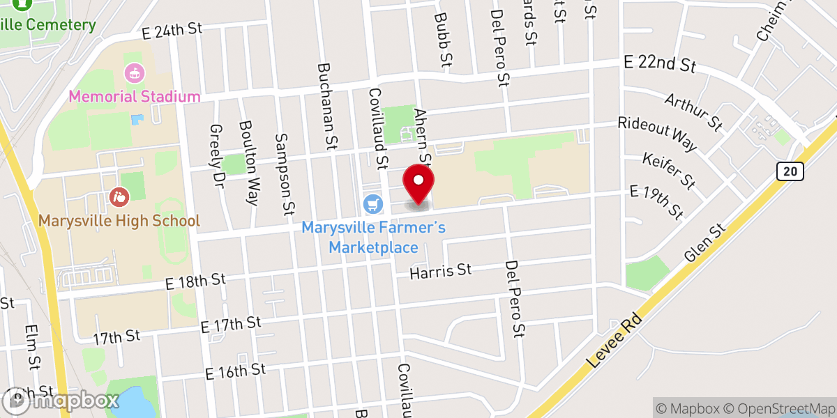 Map showing location of Calvary Christian Center Marysville