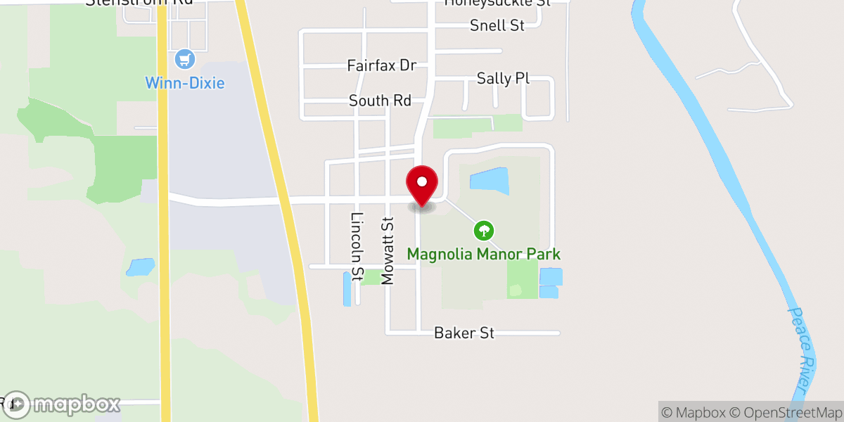 Map showing location of Voice of Deliverance Church