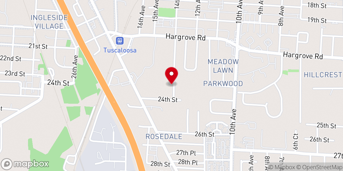 Map showing location of South West District United Methodist