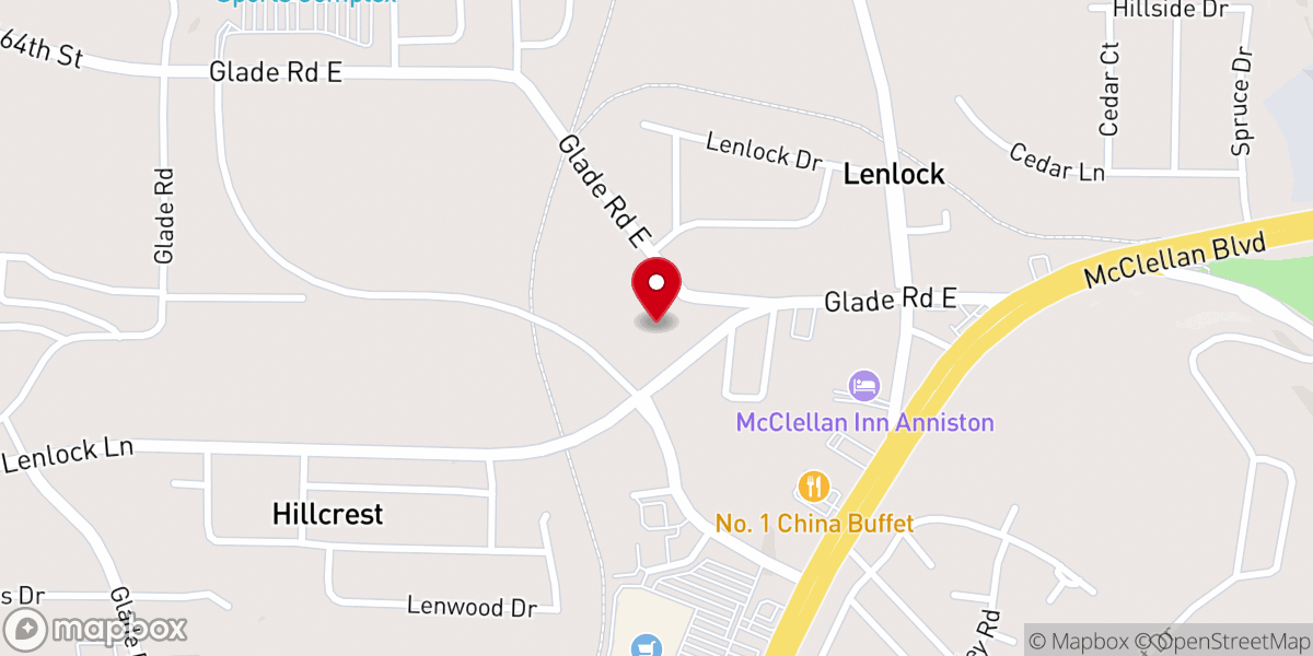 Map showing location of Covenant Presbyterian