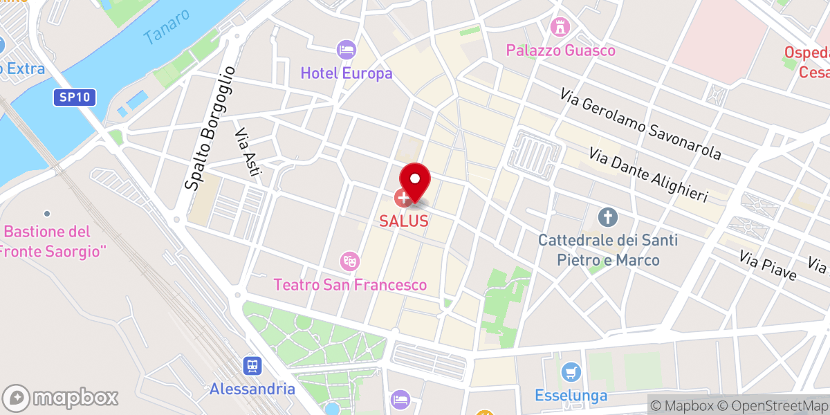 Map showing location of Chiesa Cristiana Battista Rumena Maranata Alessandria