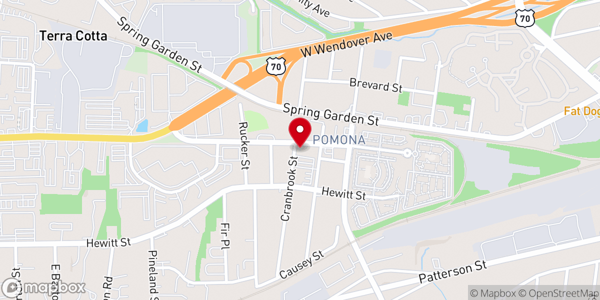 Map showing location of Mercy Hill Church - Clifton Road Campus