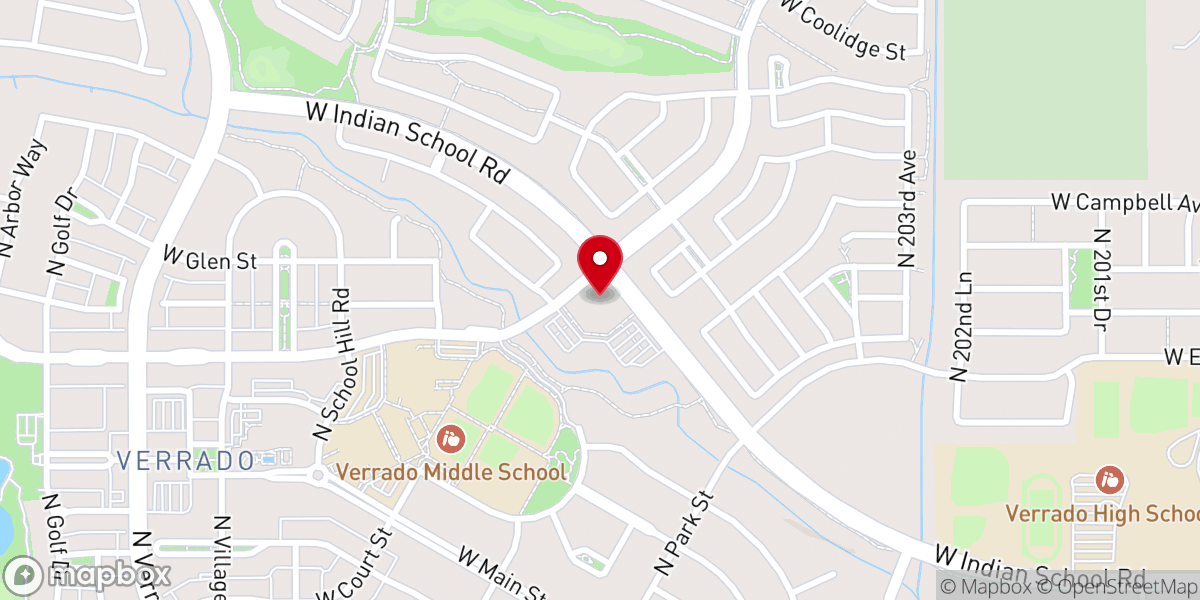 Map showing location of Christ's Church of the Valley (CCV) - Verrado