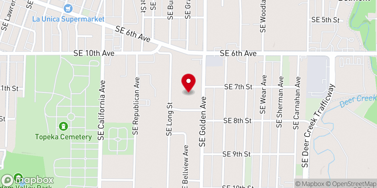 Map showing location of Open Arms Outreach Ministry Inc