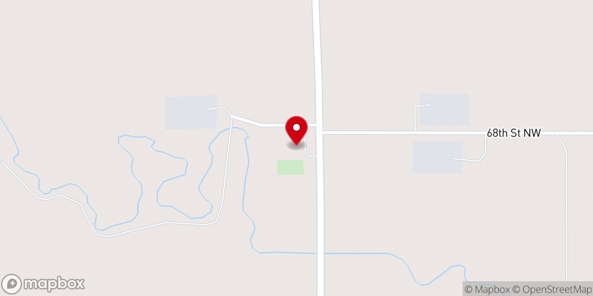 Map showing location of Faith Church