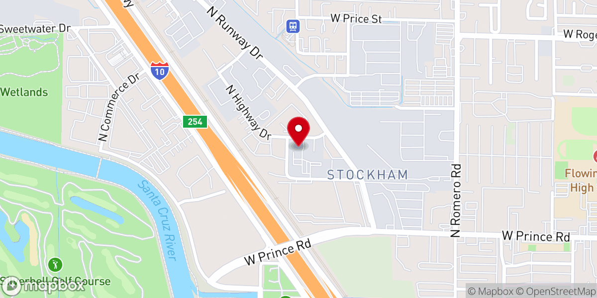 Map showing location of The Gathering At Tucson