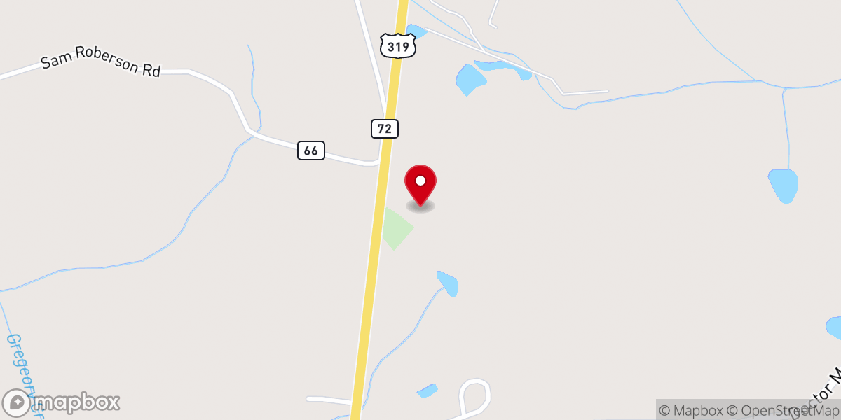 Map showing location of Rockhill Church