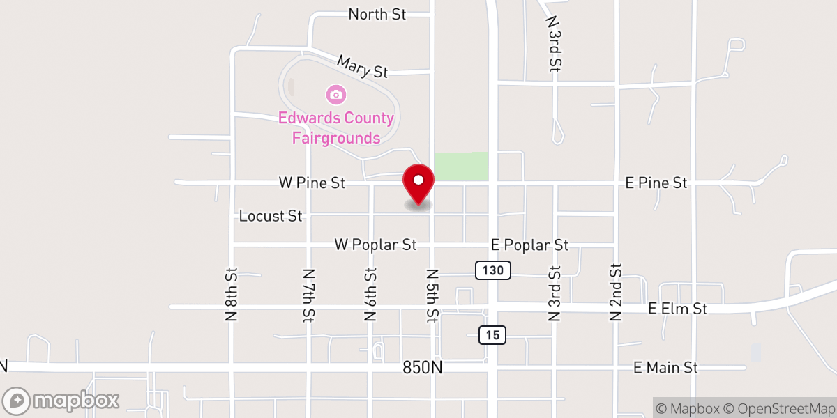 Map showing location of House of Prayer