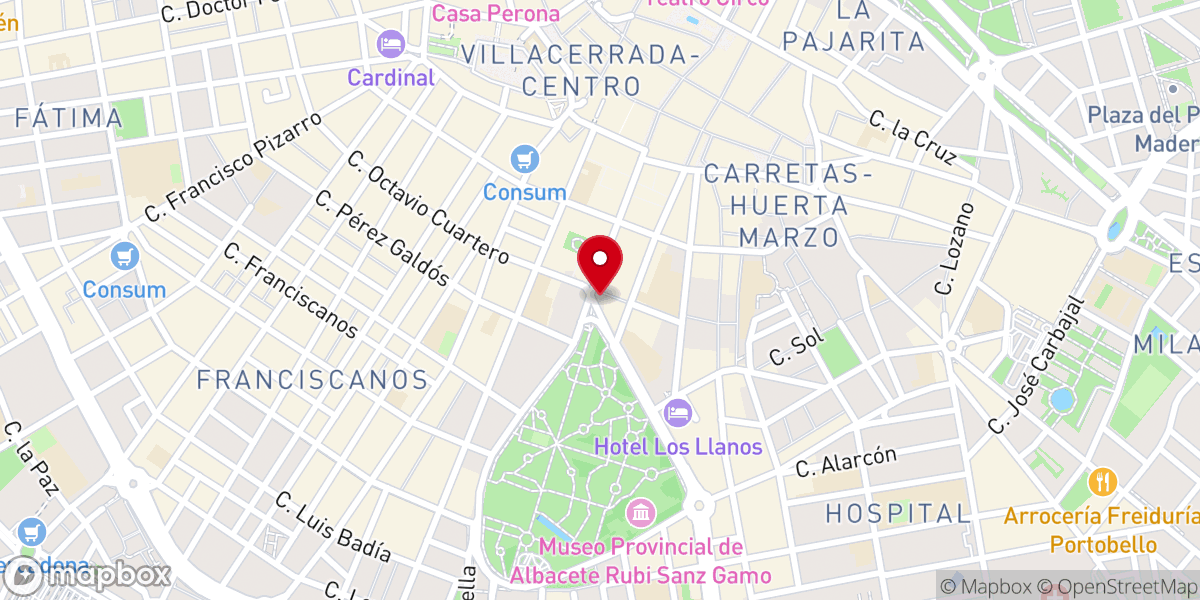 Map showing location of Congregación Bruno Sultan