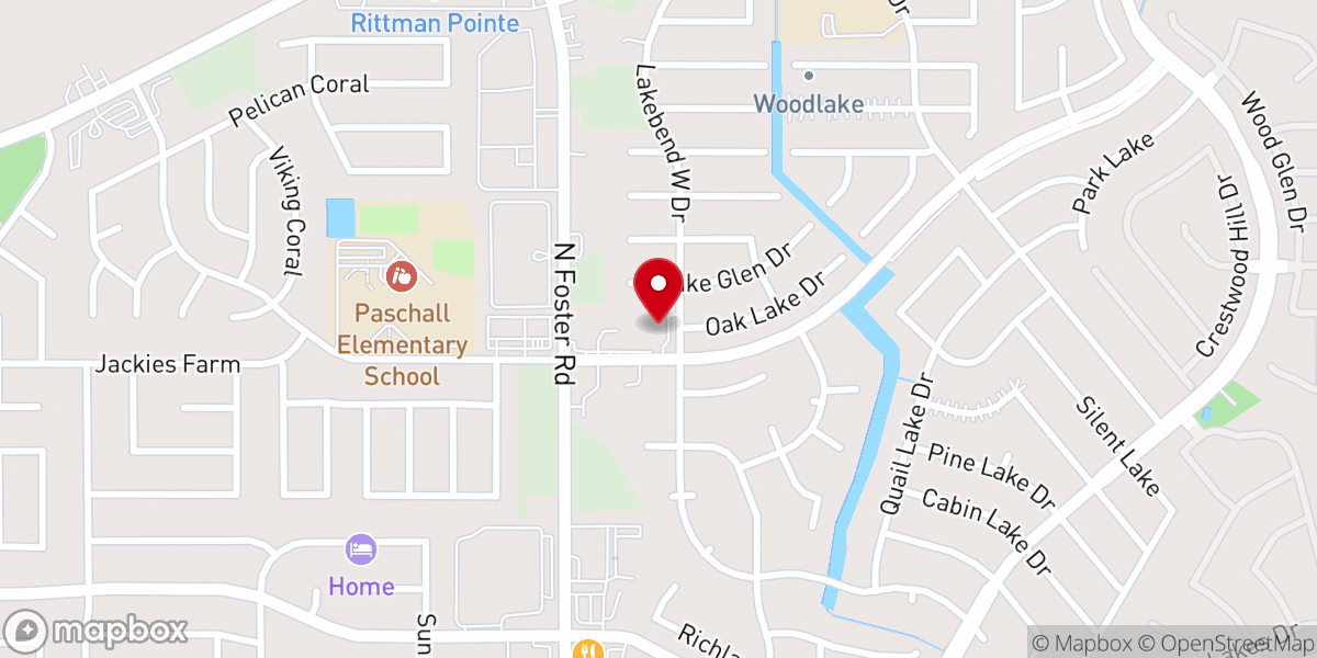 Map showing location of The Potters House Christian Church