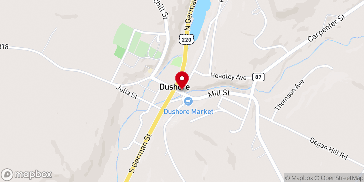 Map showing location of Pealer Hall