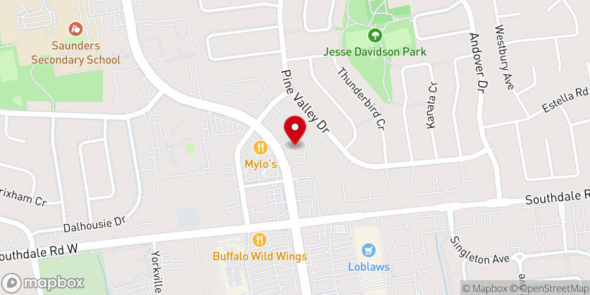 Map showing location of Living Faith Assembly