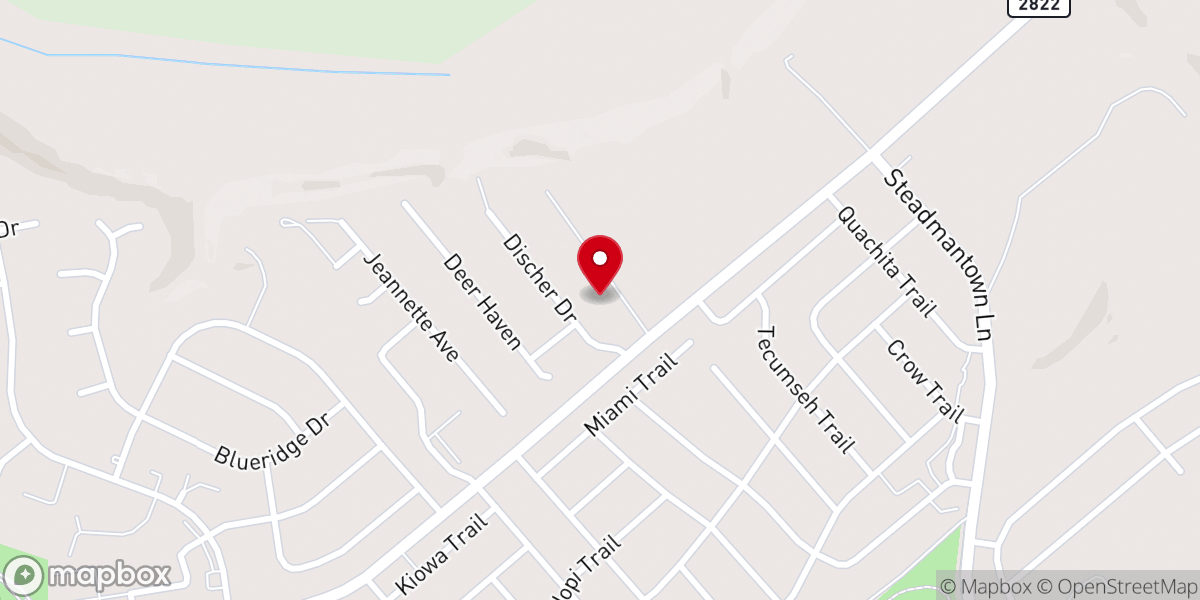 Map showing location of Capital Baptist Church